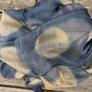 IndigoBeige Leinen/SeideSchal